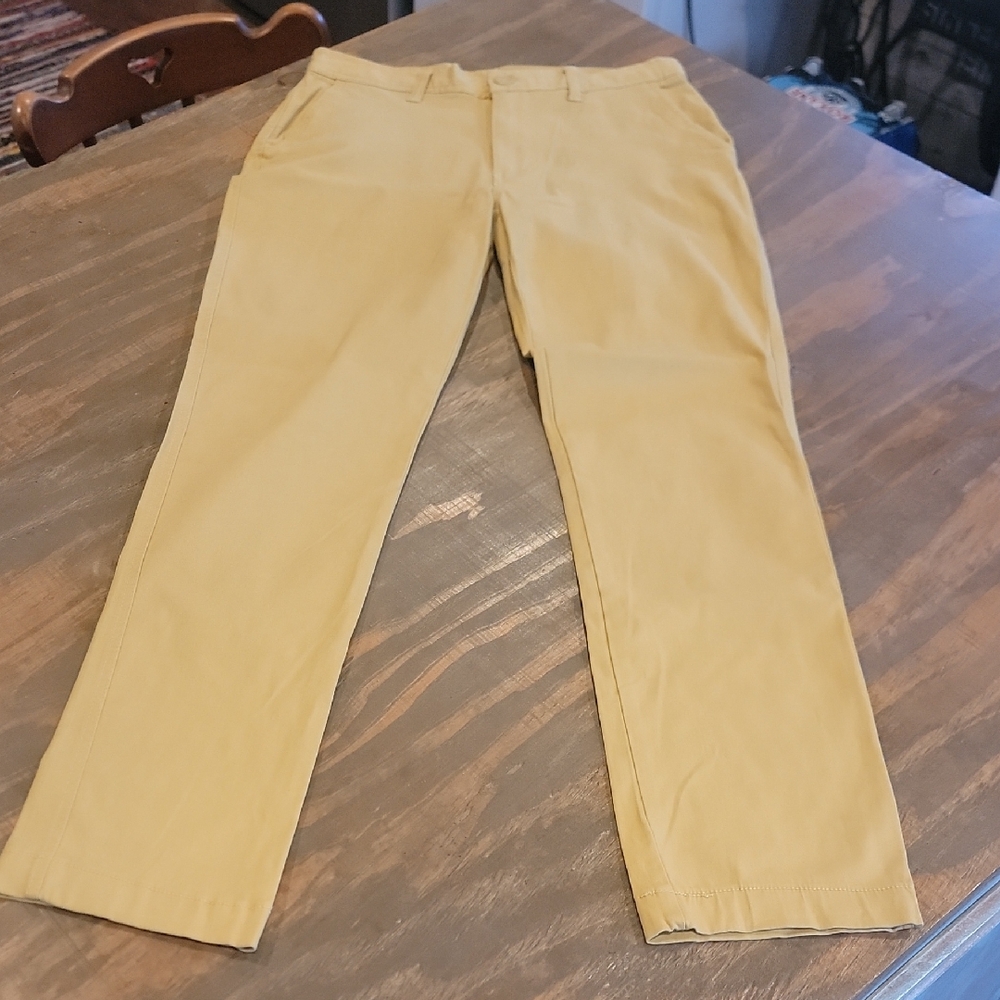Men's Classic Yellow Dress Pants